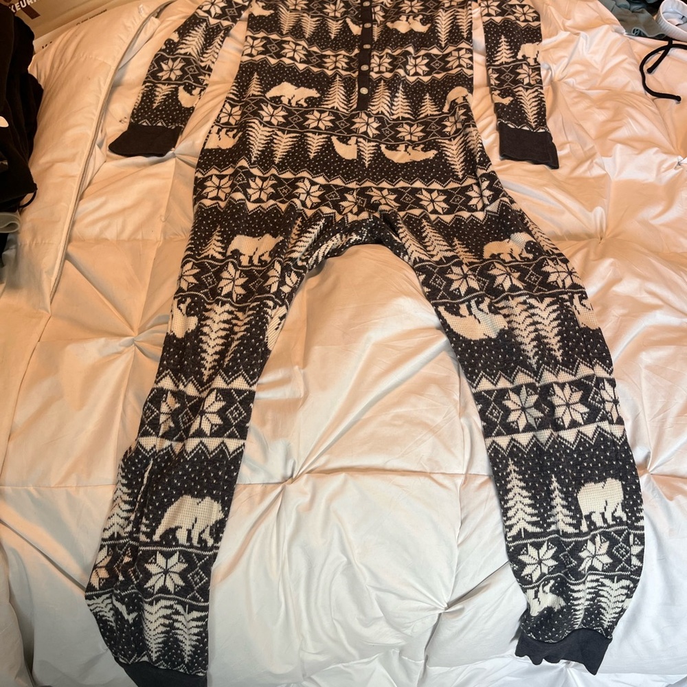 Old Navy Black and White Patterned Onesie